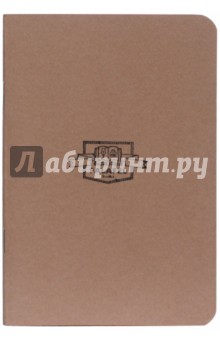 Блокнот 40л,А6,нелин, Brown, крем.бумага 402704