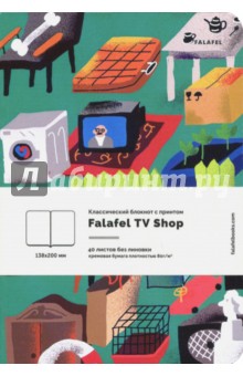 Блокнот 40л,A5,нелин Tvshop крем.бумага 402732