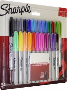 Набор маркеров перм. SHARPIE ассорти 24шт,2065405