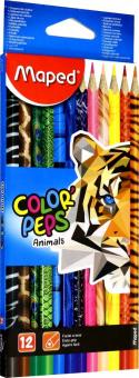 Карандаши 12цв Maped ColorPeps Animals (832212)'
