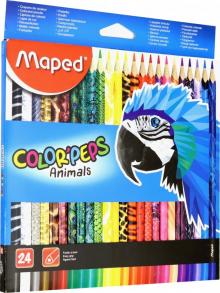 Карандаши 24цв Maped ColorPeps Animals (832224)'