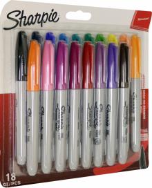 Набор маркеров перм. SHARPIE Fine 18шт,1996112