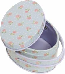 Коробка для безделушек Розы в горошек (43703)