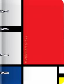 Тетрадь на кольцах 80л. "Mondrian" Nr4A5_30726