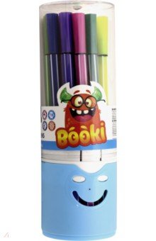 Фломастеры 18цв BOOKI пласт. туба (M-5077-18)