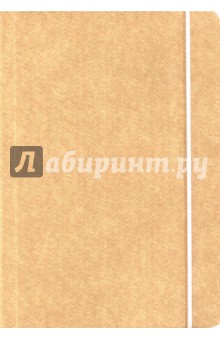 26284 Книга д/записи, Крафт, резинка/обрез-розовый