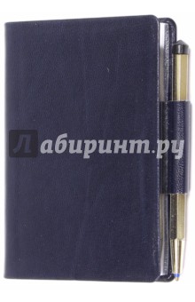 Зап. книжка с ручкой Ля Фонтейн син. 718-50-30