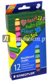 Мел для доски 12цв (2360)