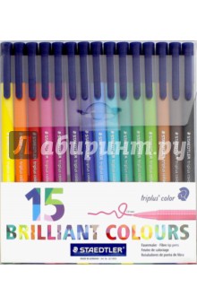 Фломастеры 15цв Triplus Сolor (323TB15)
