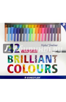 Набор капиллярных ручек 42цв Triplus 334 (334C42)