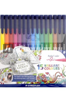 323TB15JB Набор фломастеров Triplus Сolor, 15 цв.