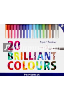 Набор кап. ручек 20цв Triplus 334 (334C20)