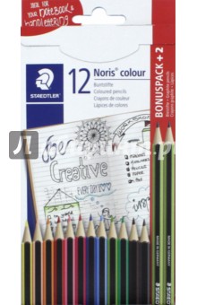 Карандаши 12цв Noris Colour+2 ч/г каранд 185C14AC