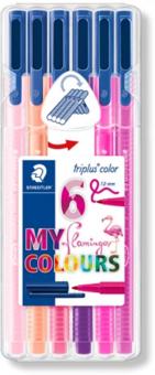 Фломастеры 6цв Фламинго Triplus Color (323SB6CS6)