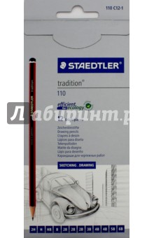 Набор карандашей ч/гр 12шт tradition (110C12-1)