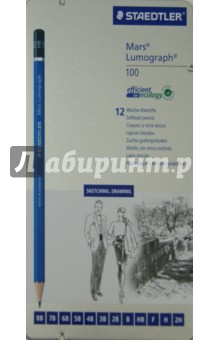 Карандаши ч/гр 12шт Mars Lumograph 100 (100G12S)