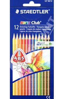 Карандаши 12цв NorisClub трехгр. 127NC1211