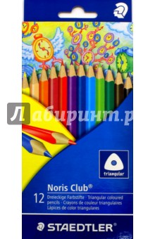 Карандаши  цвет. NorisClub трехгр.,12 цв.  1270C12