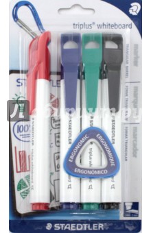 Набор маркеров для досок 4цв Triplus 3551B-SBK4