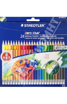 Карандаши 24цв. NorisClub 144 с ластиком 50NC24