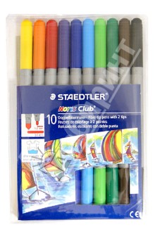 Фломастеры двухсторонние 10цв NorisClub (320NWP10)