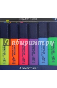 Набор текстовыделителей 6цв 1-5мм Classic 364WP60