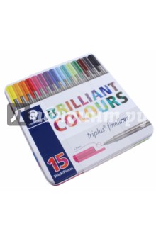 Набор капил. ручек 15цв Triplus (334M15)