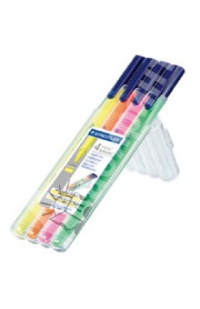 Набор текстовыделителей 4цв флуор Triplus 362SB402