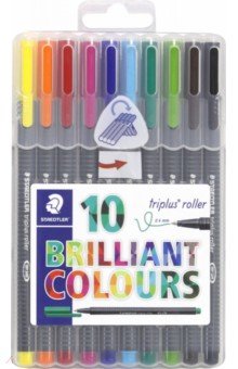 Набор ручек роллер 0.4 10цв Triplus 403 (403SB10)