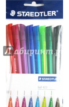 Набор ручек шарик. автомат. Ball М. 0,5 мм. 8 шт.