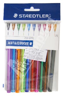 Набор ручек шар. 10цв (М43235MPB10)