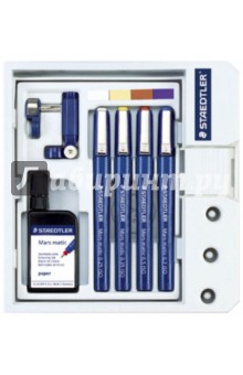 Набор рапидографов Mars matic 700, адаптор/чернила