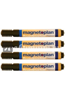 Маркеры для досок и бумаги 4шт черные (1228112)