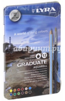 Карандаши акварельные 12цв Graduate (L2881120)