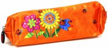 Пенал шк. ЦВЕТЫ НА ОРАНЖ,без наполн,арт.34726-36