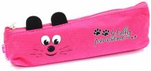 Пенал шк. РОЗОВАЯ МЫШКА,ткань,44137