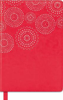 Ежедневник недат.160л,А5,СА.КРАСН+СЕРЕБ.СРЕЗ,47580