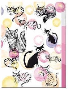 Папка-уголок д/документов А5 Коты,49665