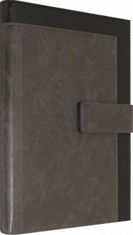 Ежедневник полудат.192л,А4,ШЕВРО ЧЕРНЫЙ,50421