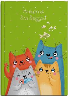 Анкета для друзей РАЗНОЦВЕТНЫЕ КОТИКИ,50815