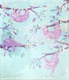 Папка д/тетрадей пластик.А4 Ленивцы,50960