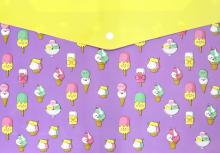 Папка д/тетрадей пластик.А4  Вкусняшки,51153