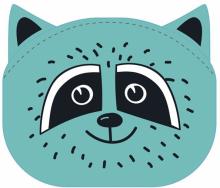 Кошелек для банкнот и монет Енот,51592