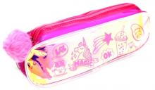 Пенал школьный малиновый,51751