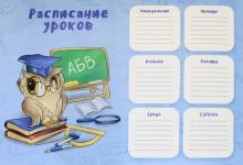 Расписание уроков А3,СОВУШКА,52295