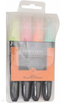 Набор текстовыделителей PROFYTEXT,4цв,22-0057