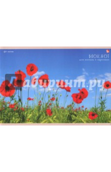Альбом для рис.40л, Яркие маки, Б40110