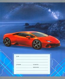 Тетрадь 24л,клетка,Спортивные авто,ассорт,ТК246534