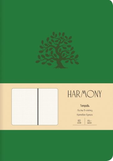 Тетрадь 80л,А4-,Harmony.Еловый,инт,ТКХ4804841