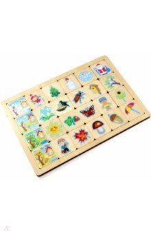 00741 Игра развивающая деревянная "Времена года"